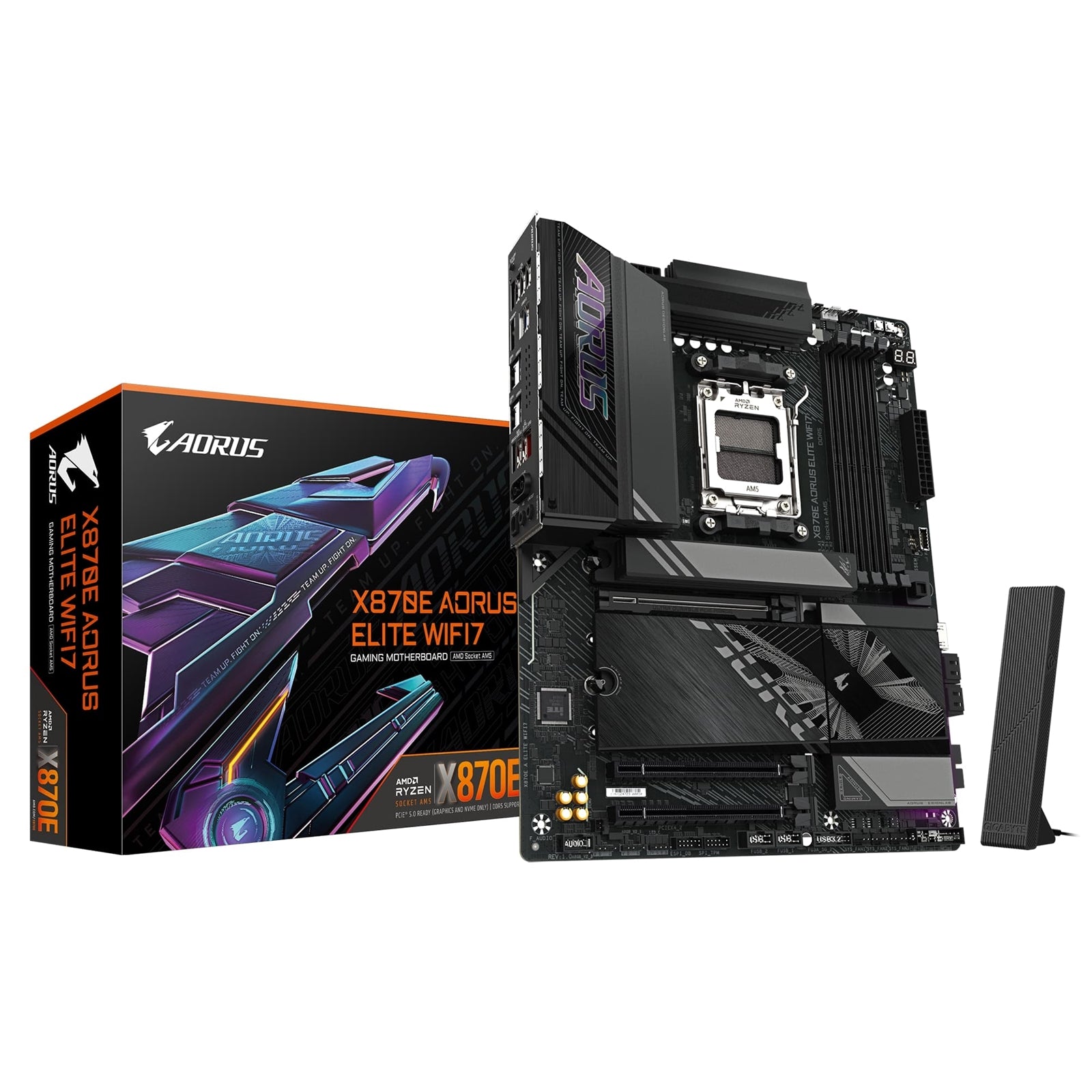 Gigabyte X870E AORUS ELITE WIFI7 AM5 ATX Motherboard DDR5 PCIe 5.0 Gigabyte X870E AORUS ELITE WIFI7 AM5 ATX Motherboard DDR5 PCIe 5.0